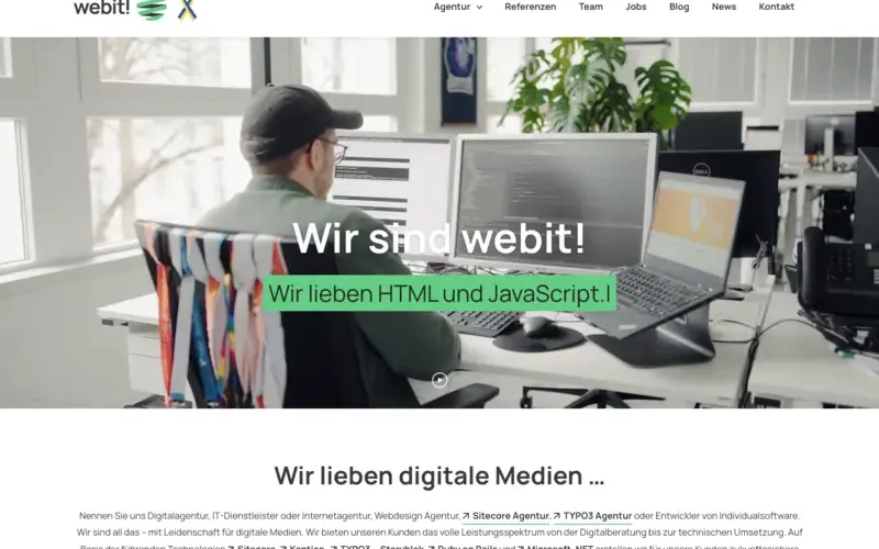 Screenshot of webit! Gesellschaft für neue Medien website